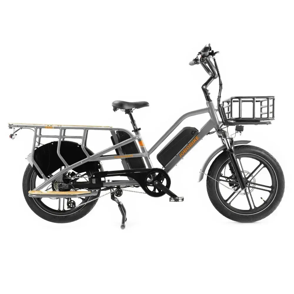 JOBOBIKE Transer - Longtail - Gris Argenté