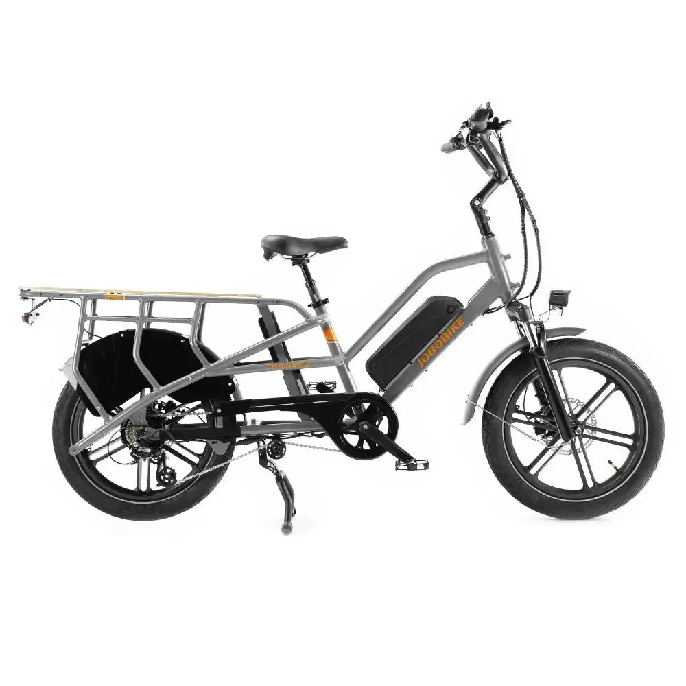 JOBOBIKE Transer - Longtail - Gris Argenté
